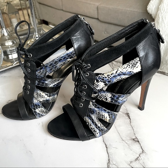 Rebecca Minkoff Reed Lace Up Stiletto Booties - Picture 2 of 10